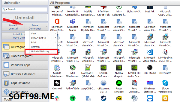 تنزيل برنامج Revo Uninstaller Pro المحمول مجانًا