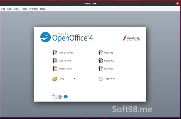 المميزات Apache OpenOffice 4.1.3