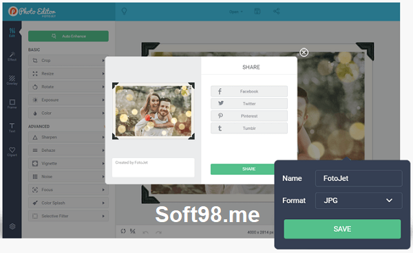 تطبيق Fotojet لتحرير الصور المحمول