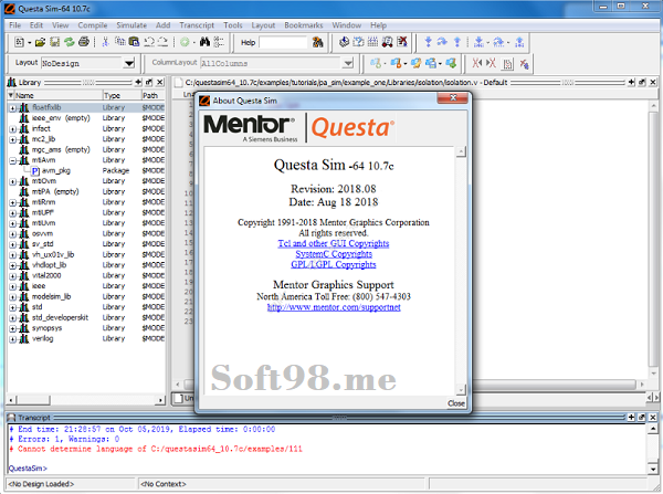 تحميل أحدث إصدار من برنامج QuestaSim 10.7c
